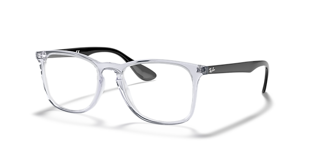 RB7074 Transparent KunststoffEyeglass Frames von B24, Dreiviertelansicht