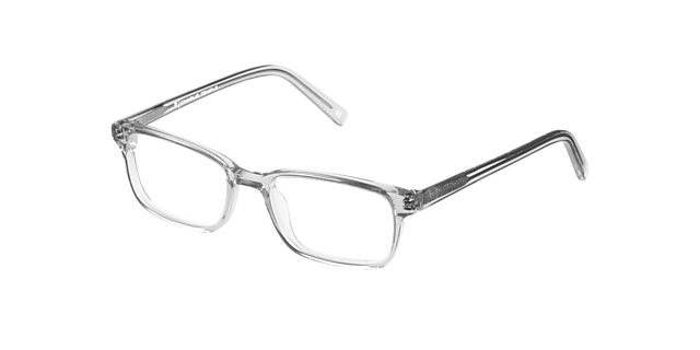 Teddy White Crystal AcetaatEyeglass Frames van B24, Hoekweergave