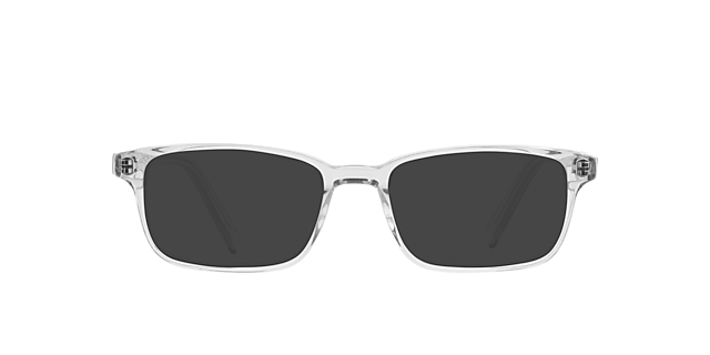 Teddy White Crystal AcetaatEyeglass Frames van B24, met getinte lenzen