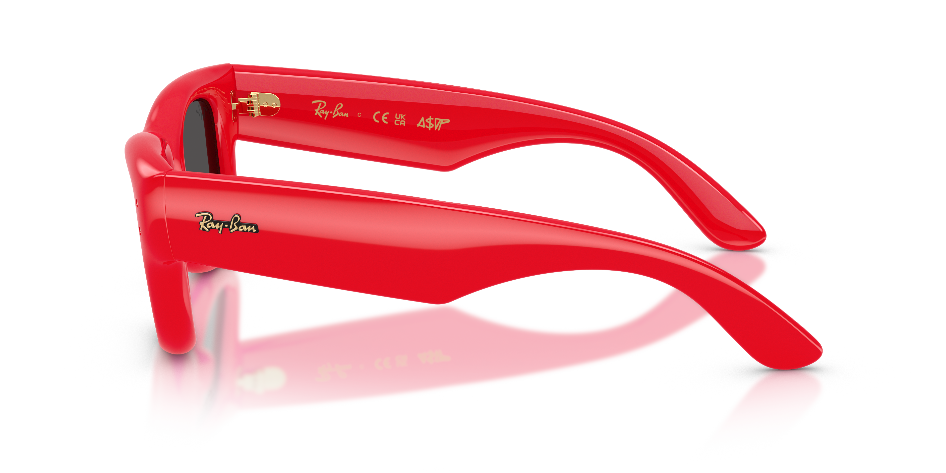 RB4940 Rot KunststoffSunglass Frames von B24, Seitenansicht