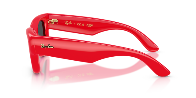 Wayfarer Puffer Rot KunststoffSunglass Frames von B24, Seitenansicht