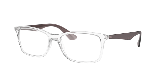 RB7047 Transparant KunststofEyeglass Frames van B24, Hoekweergave