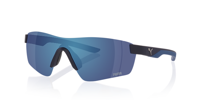 PU0481S Blauw KunststofSunglass Frames van B24, Hoekweergave