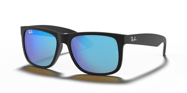 RB4165 Rubber Black KunststoffSunglass Frames von B24, Dreiviertelansicht