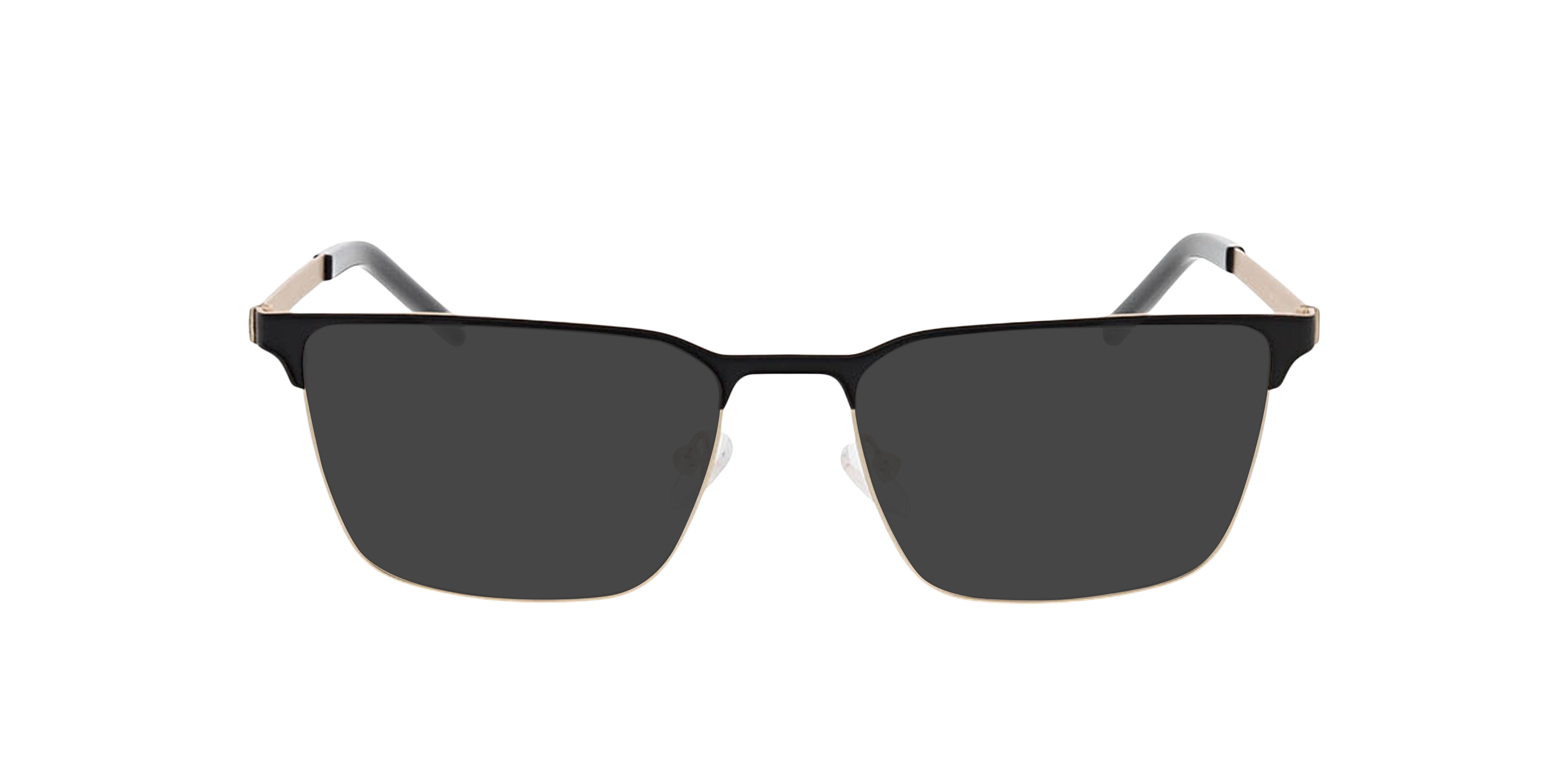 James Matzwart  &  matgoud  &  zwart MetaalEyeglass Frames van B24, met getinte lenzen