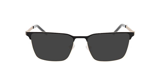 James Matzwart & matgoud & zwart MetaalEyeglass Frames van B24, met getinte lenzen