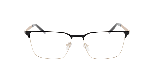 James Matzwart & matgoud & zwart MetaalEyeglass Frames van B24, Vooraanzicht