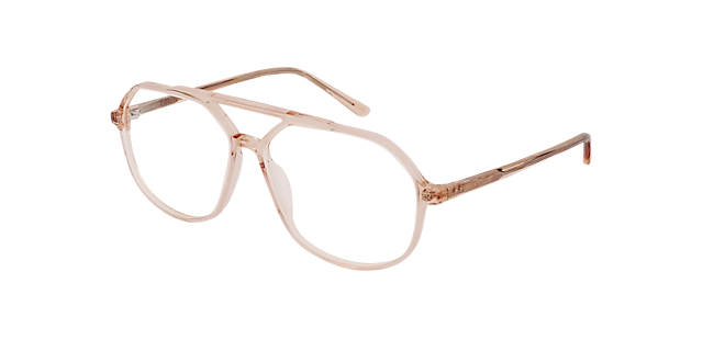 Viper AC Crystal Peach AcetaatEyeglass Frames van B24, Hoekweergave