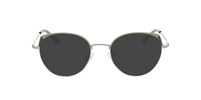 Alison Groen & zilver MetaalEyeglass Frames van B24, met getinte lenzen