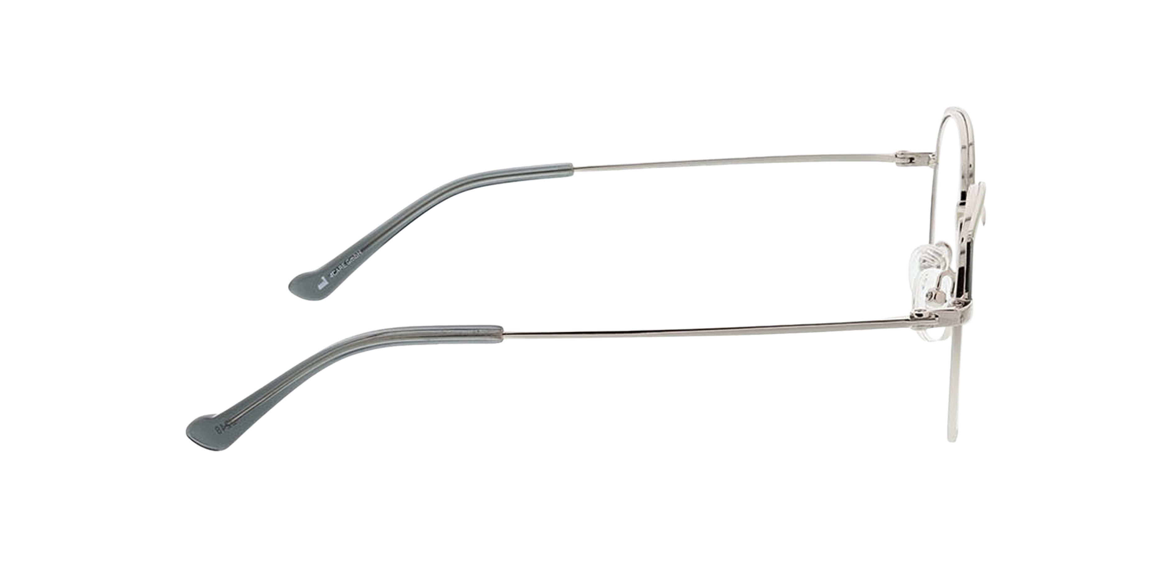 Alison Green  &  Silver MetallEyeglass Frames von B24, Seitenansicht