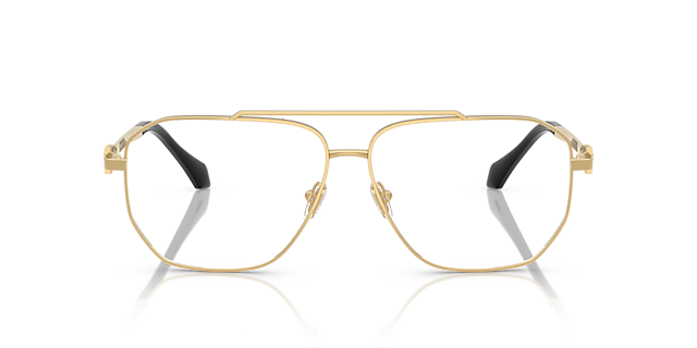 VE1307 Gold MetallEyeglass Frames von B24, Vorderansicht