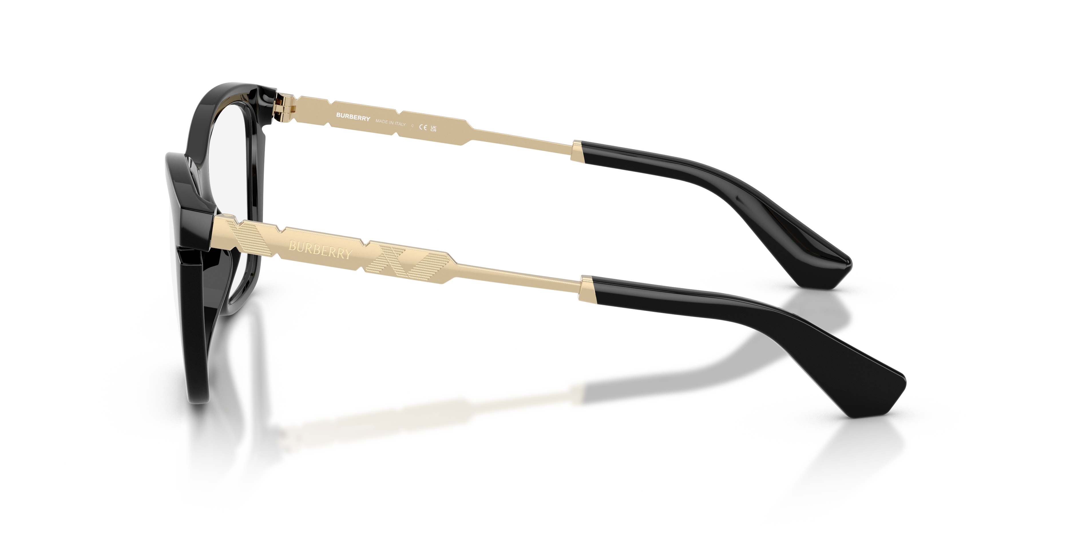 BE2427U Schwarz KunststoffEyeglass Frames von B24, Seitenansicht