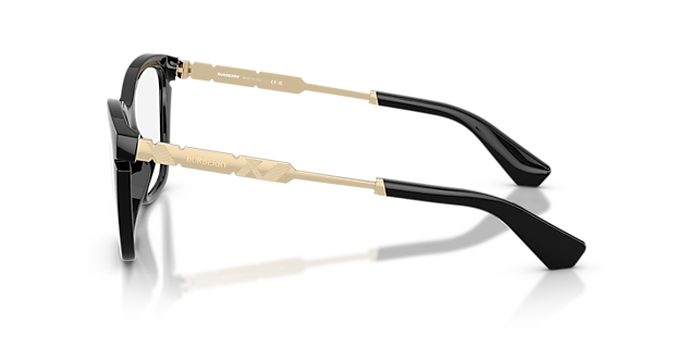 BE2427U Zwart KunststofEyeglass Frames van B24, Zijaanzicht