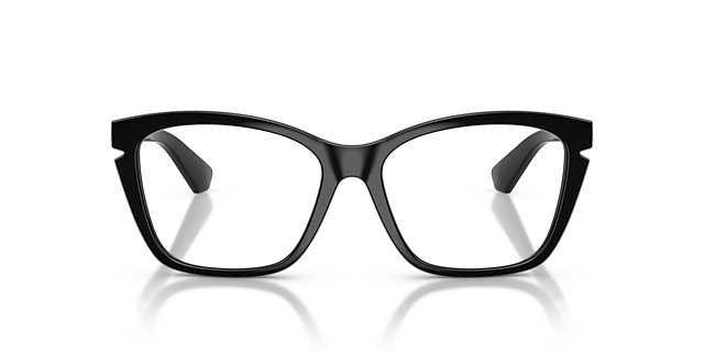 BE2427U Zwart KunststofEyeglass Frames van B24, Vooraanzicht