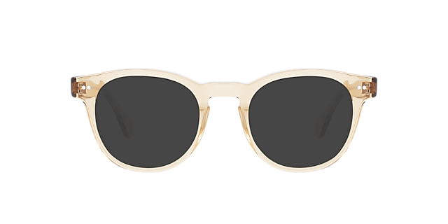 The Sheer Crystal Caramel AcetatEyeglass Frames von B24, mit getönten Gläsern
