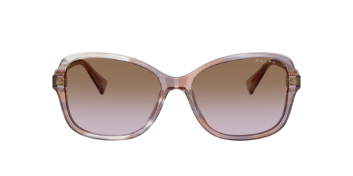 Ralph - RA5351U, Damen, Braun gestreift/Shiny Dark Havana/Dark Violet, Größe: Large