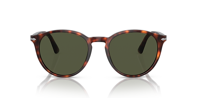 PO3152S Havana AcetaatSunglass Frames van B24, Vooraanzicht
