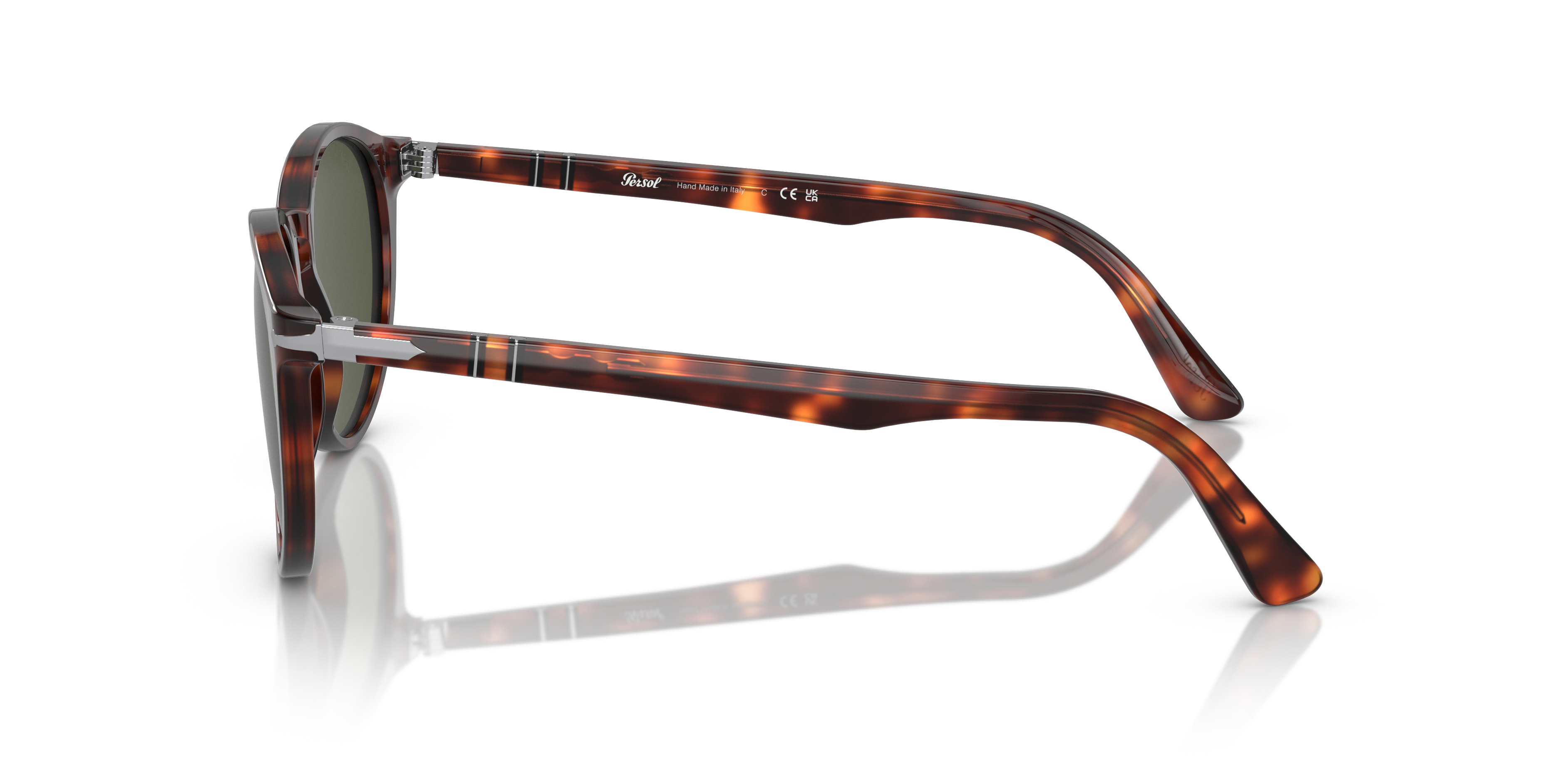 PO3152S Havana AcetatSunglass Frames von B24, Seitenansicht