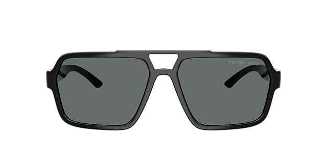 PS A06S Schwarz KunststoffSunglass Frames von B24, mit getönten Gläsern