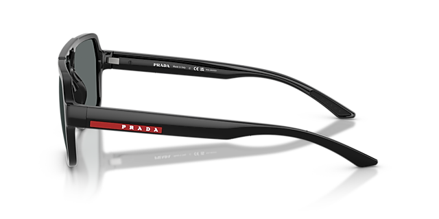 PS A06S Schwarz KunststoffSunglass Frames von B24, Seitenansicht