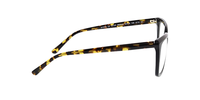 Whitney Zwart AcetaatEyeglass Frames van B24, Zijaanzicht