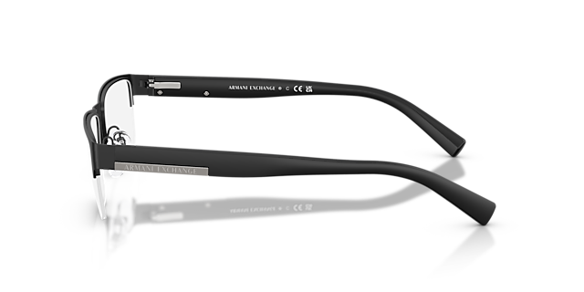 AX1018 Matt Schwarz MetallEyeglass Frames von B24, Seitenansicht