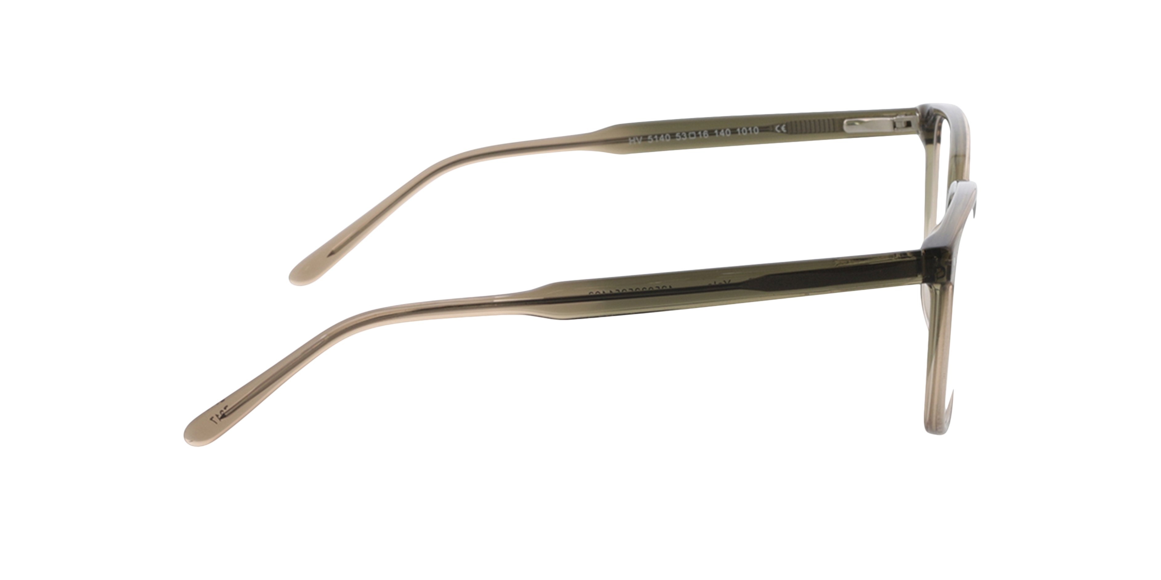 Yale Gradient Khaki AcetaatEyeglass Frames van B24, Zijaanzicht