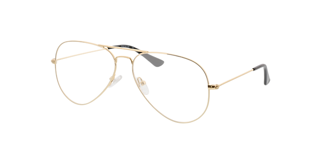 Manhattan Goud MetaalEyeglass Frames van B24, Hoekweergave