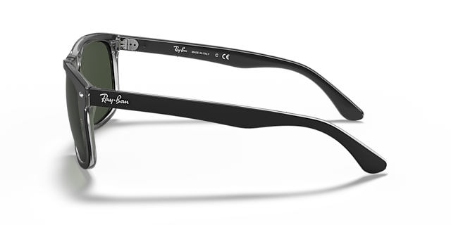 RB4226 Schwarz auf Transparent KunststoffSunglass Frames von B24, Seitenansicht