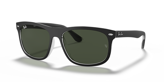 RB4226 Schwarz auf Transparent KunststoffSunglass Frames von B24, Dreiviertelansicht