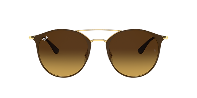 RB3546 Braun MetallSunglass Frames von B24, mit getönten Gläsern