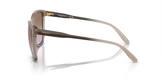 VO5520S Karamell transparent KunststoffSunglass Frames von B24, Seitenansicht