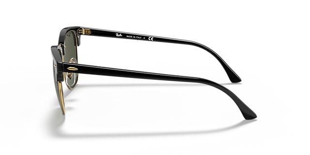 RB3016 Zwart op goud AcetaatSunglass Frames van B24, Zijaanzicht