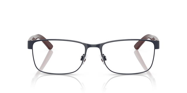 PH1157 Shiny Navy Blue MetaalEyeglass Frames van B24, Vooraanzicht