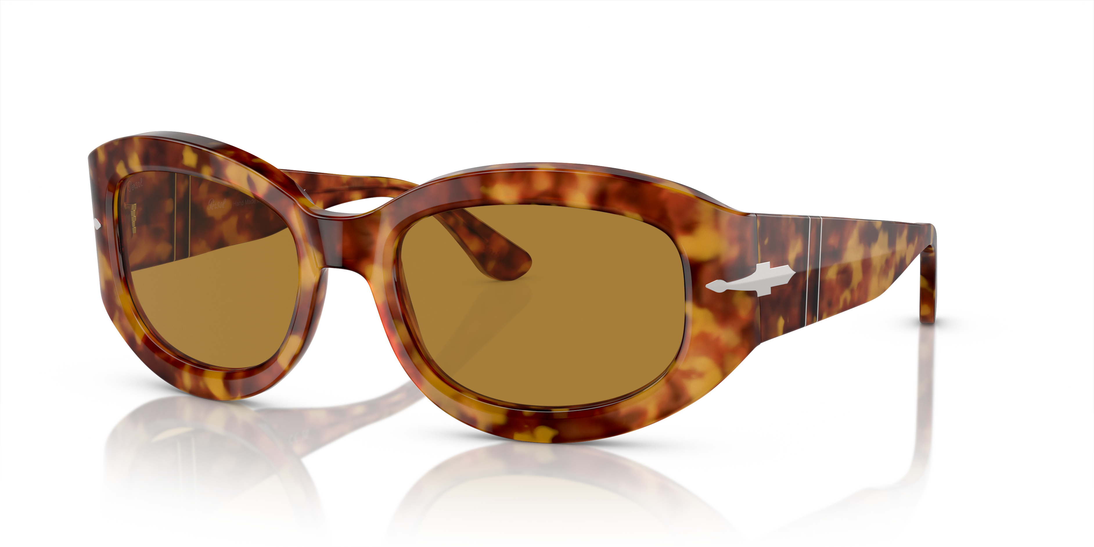 PO3335S Brown Tortoise AcetaatSunglass Frames van B24, Hoekweergave