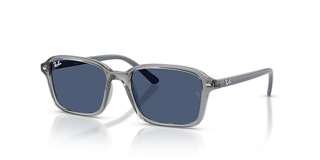 RB9131S Transparant grijs KunststofSunglass Frames van B24, Hoekweergave