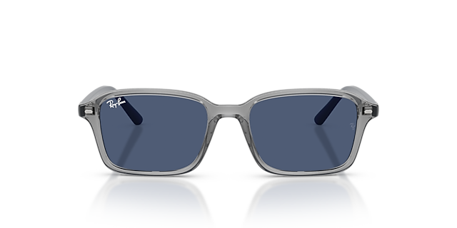 RB9131S Transparant grijs KunststofSunglass Frames van B24, Vooraanzicht