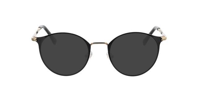 Nitra Zwart & goud MetaalEyeglass Frames van B24, met getinte lenzen