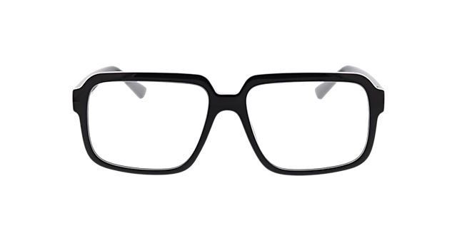 Las Vegas Zwart KunststofEyeglass Frames van B24, Vooraanzicht