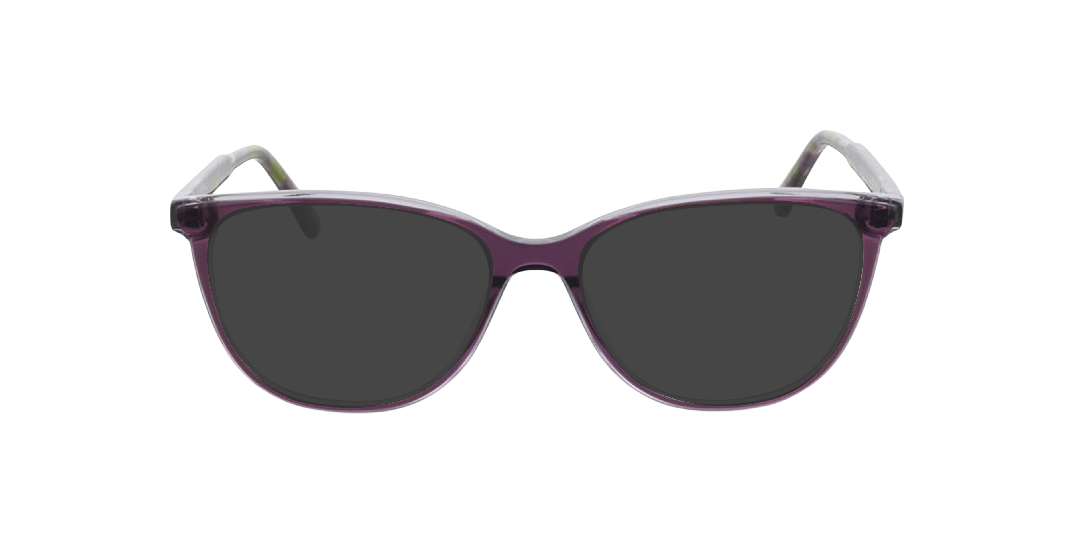 Milano Tweelaags paars kristal AcetaatEyeglass Frames van B24, met getinte lenzen