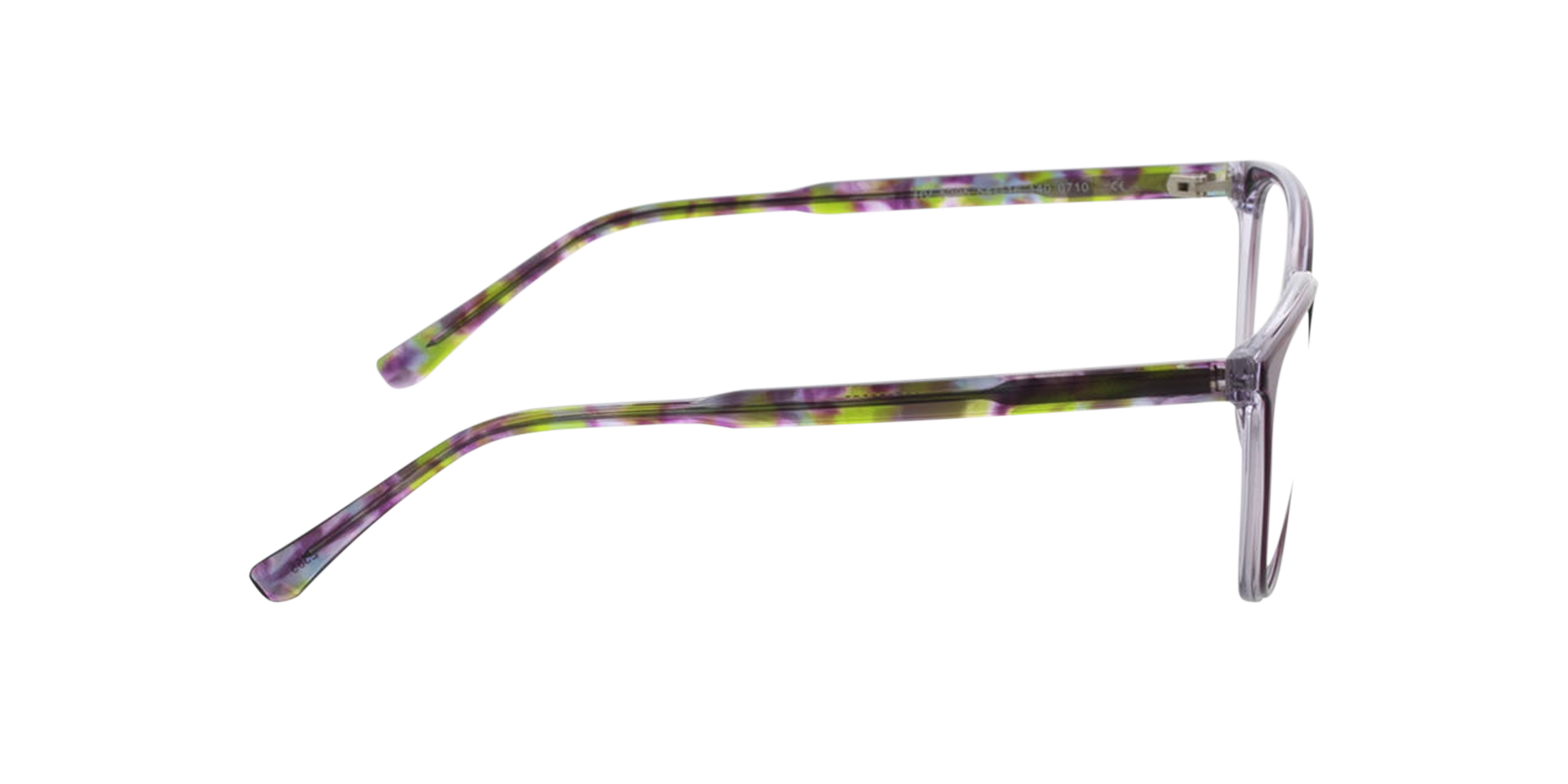 Milano Tweelaags paars kristal AcetaatEyeglass Frames van B24, Zijaanzicht