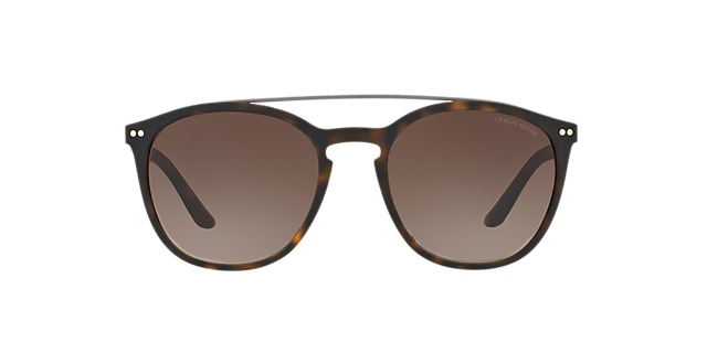 AR8088 Matte Dark Havana KunststoffSunglass Frames von B24, Vorderansicht