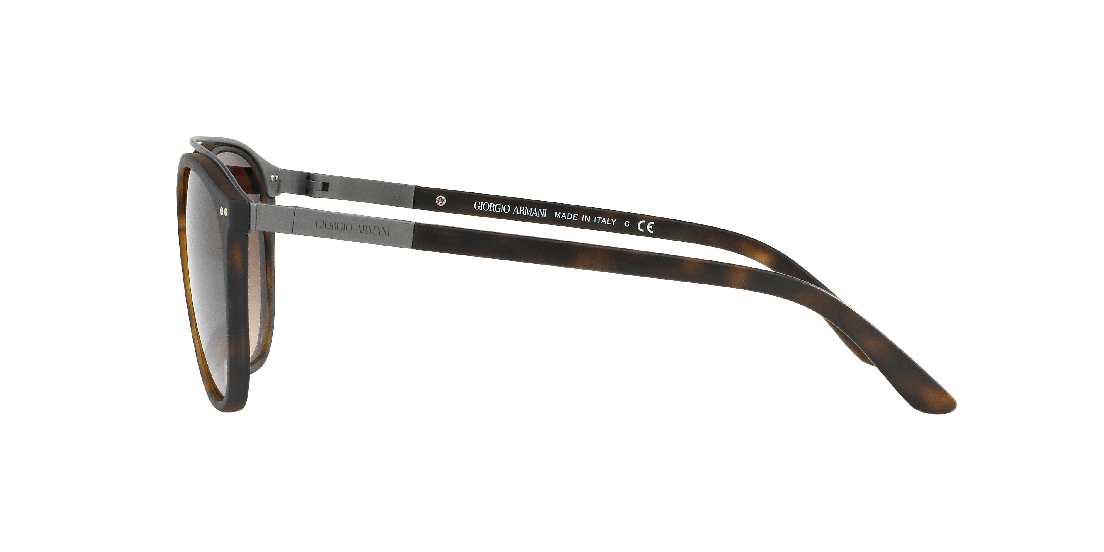 AR8088 Matte Dark Havana KunststofSunglass Frames van B24, Zijaanzicht