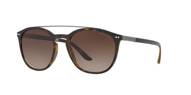 AR8088 Matte Dark Havana KunststoffSunglass Frames von B24, Dreiviertelansicht