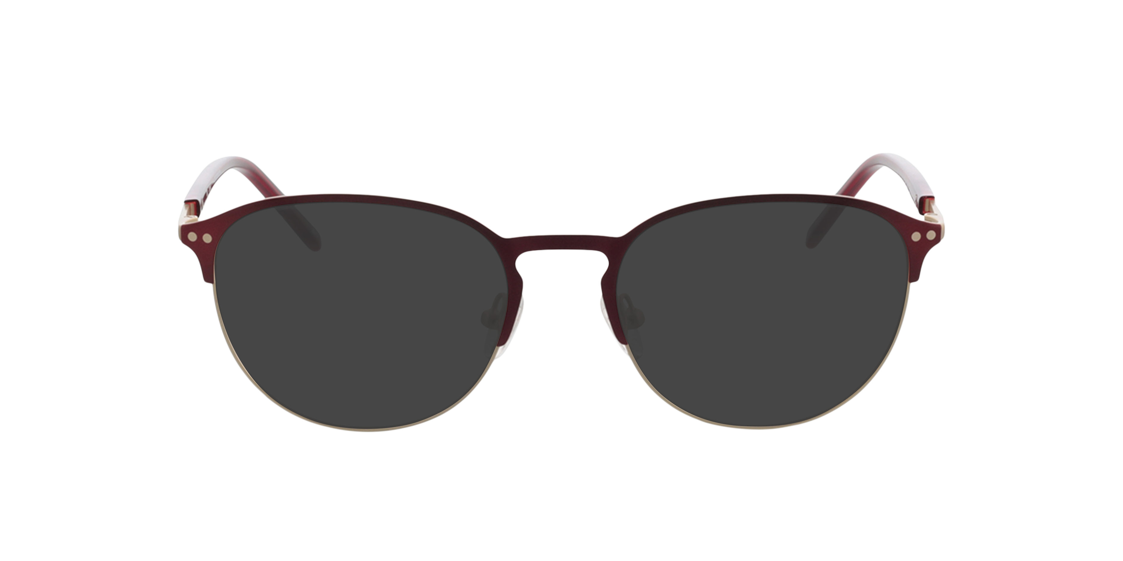 Jamie Satijn goud  &  matrood MetaalEyeglass Frames van B24, met getinte lenzen