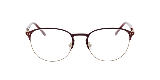 Jamie Satijn goud  &  matrood MetaalEyeglass Frames van B24, Vooraanzicht