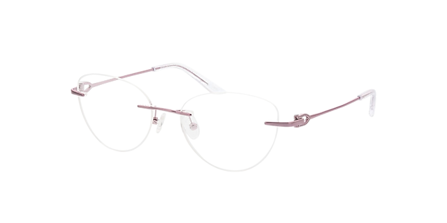 Alexa Lichtpaars MetaalEyeglass Frames van B24, Hoekweergave