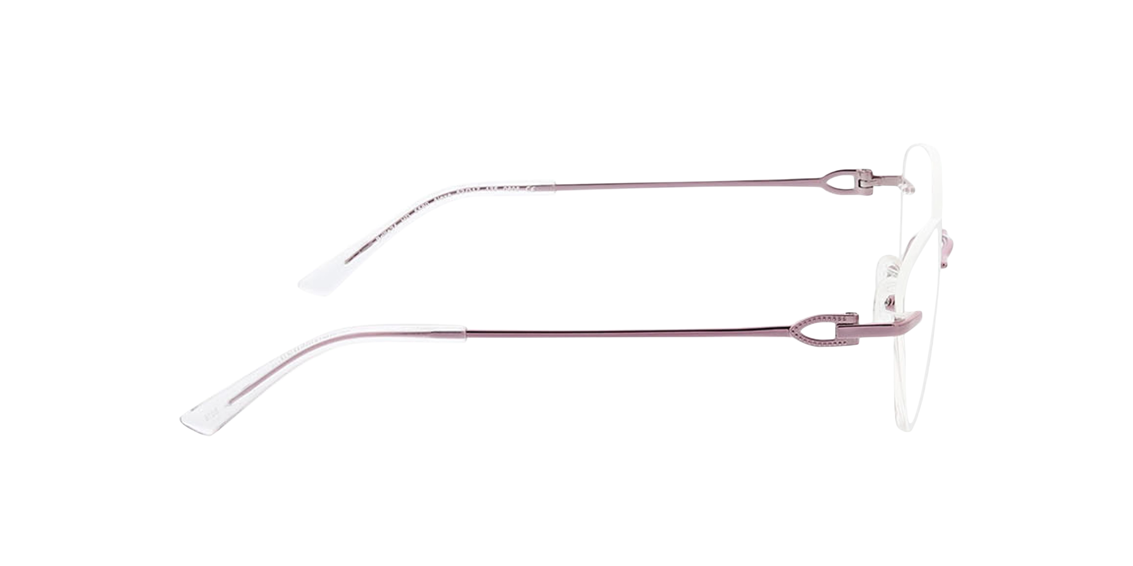 Alexa Hellviolett MetallEyeglass Frames von B24, Seitenansicht