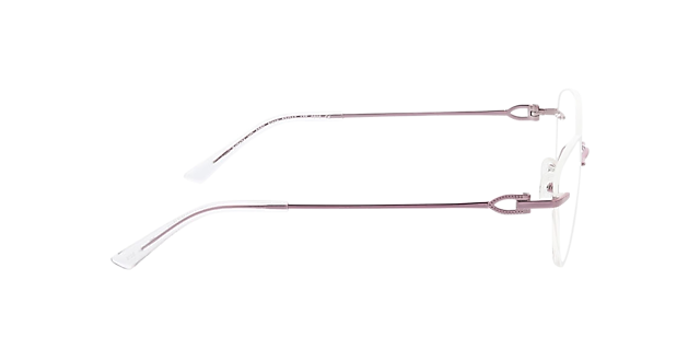 Alexa Lichtpaars MetaalEyeglass Frames van B24, Zijaanzicht