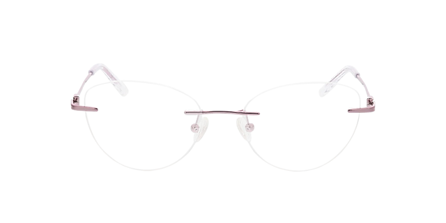 Alexa Lichtpaars MetaalEyeglass Frames van B24, Vooraanzicht
